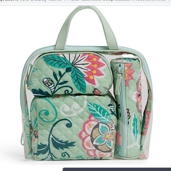 NEW w/ tags Vera Bradley 4-Piece Cosmetic set